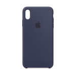 Apple - Cover per cellulare - silicone - blu mezzanotte - per iPhone XS Max